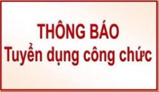 Thông báo thi tuyển viên chức